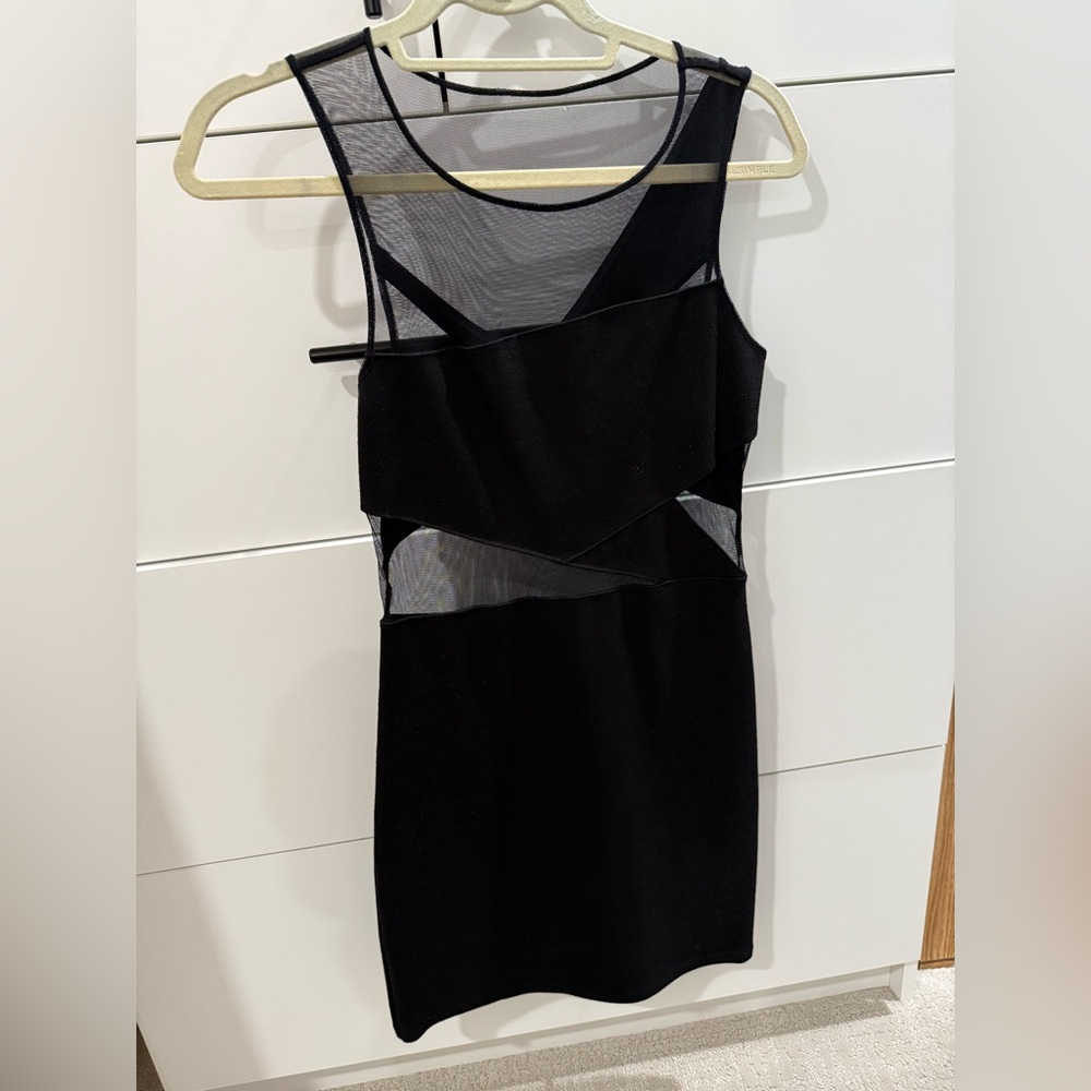Urban Outfitters Black Cut Out Mini Dress